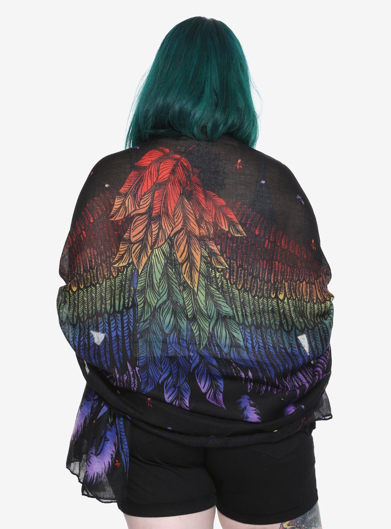 Rainbow Angel Wing Scarf, , alternate