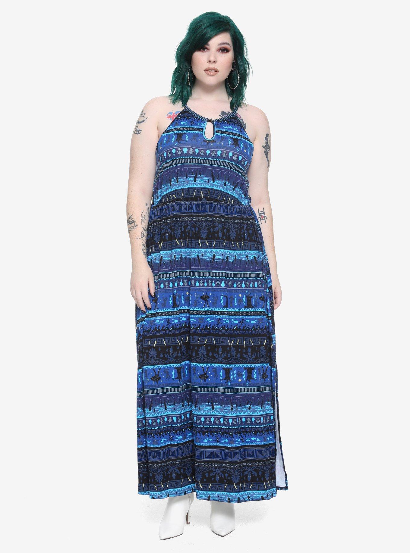 Disney Hercules Hades Maxi Dress Plus Size, MULTICOLOR, alternate