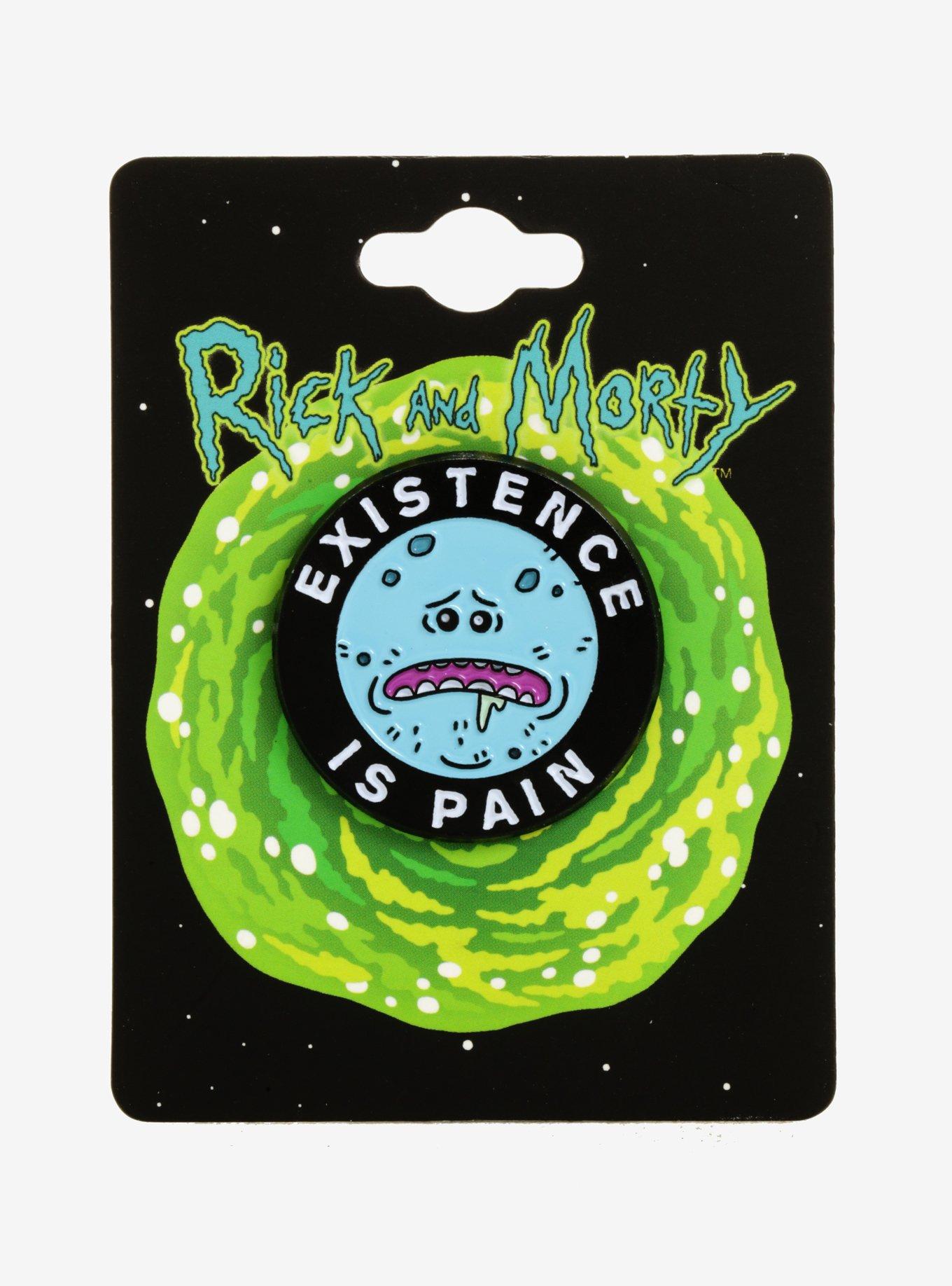 Rick And Morty Mr. Meeseeks Existence Is Pain Enamel Pin, , alternate