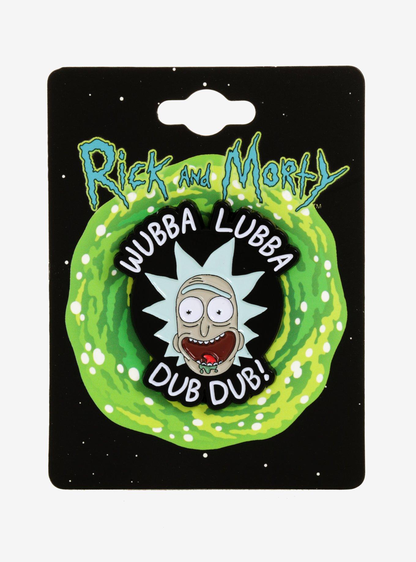 Rick And Morty Wubba Lubba Dub Dub Enamel Pin, , alternate