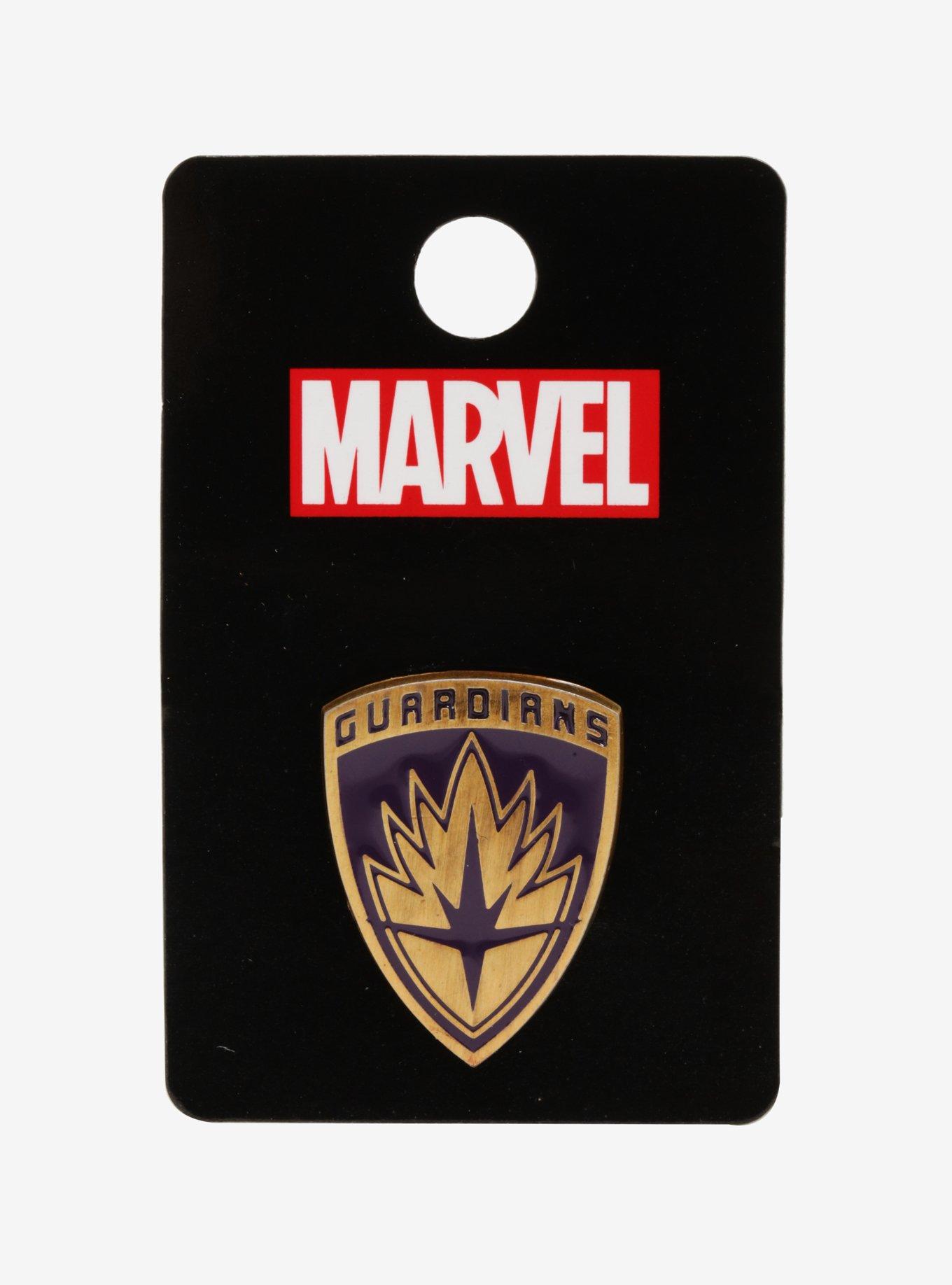 Marvel Guardians Of The Galaxy Guardians Shield Logo Enamel Pin, , alternate
