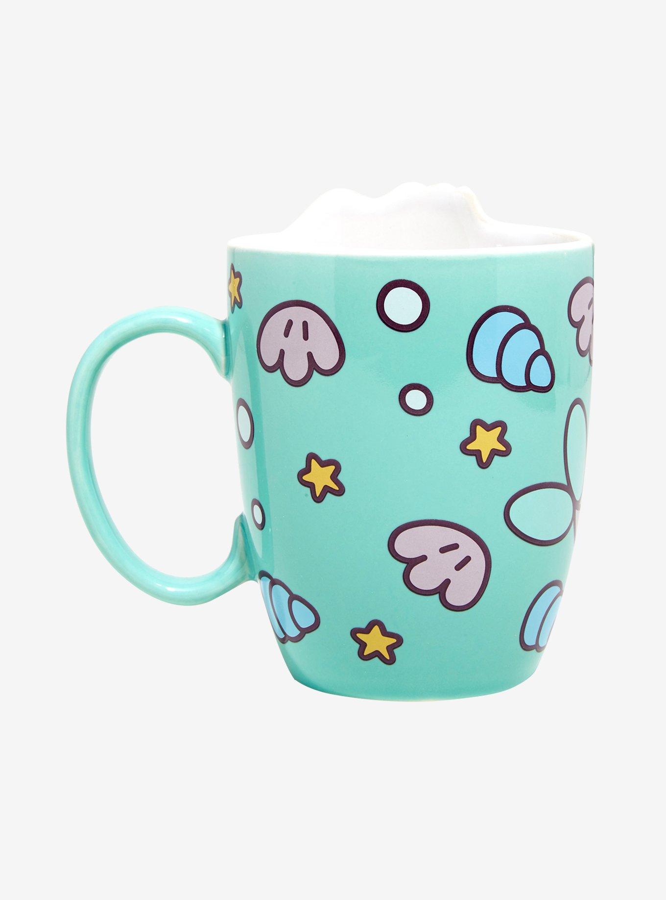 Pusheen Mermaid Die-Cut Mug, , alternate