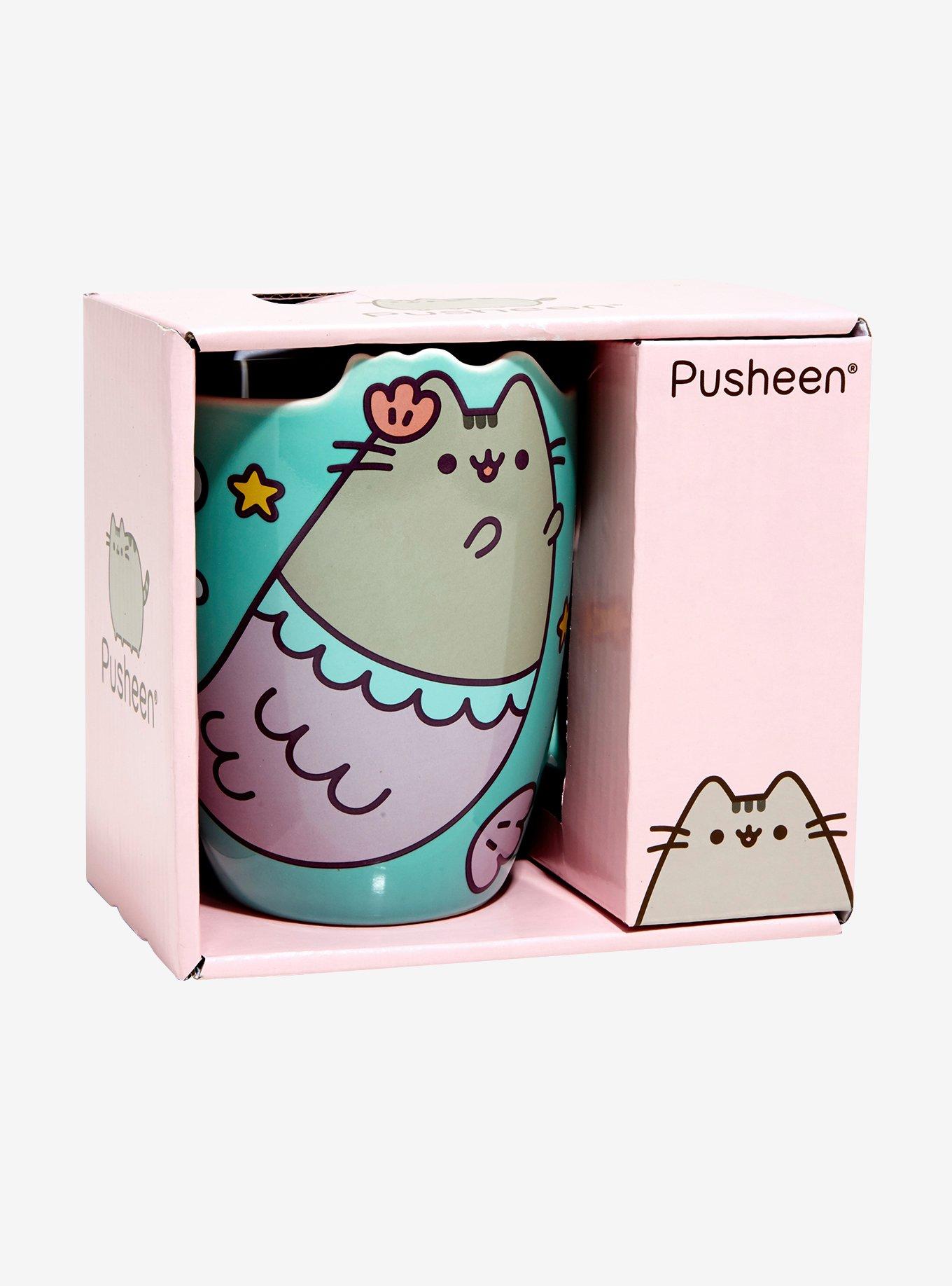 Pusheen Mermaid Die-Cut Mug, , alternate