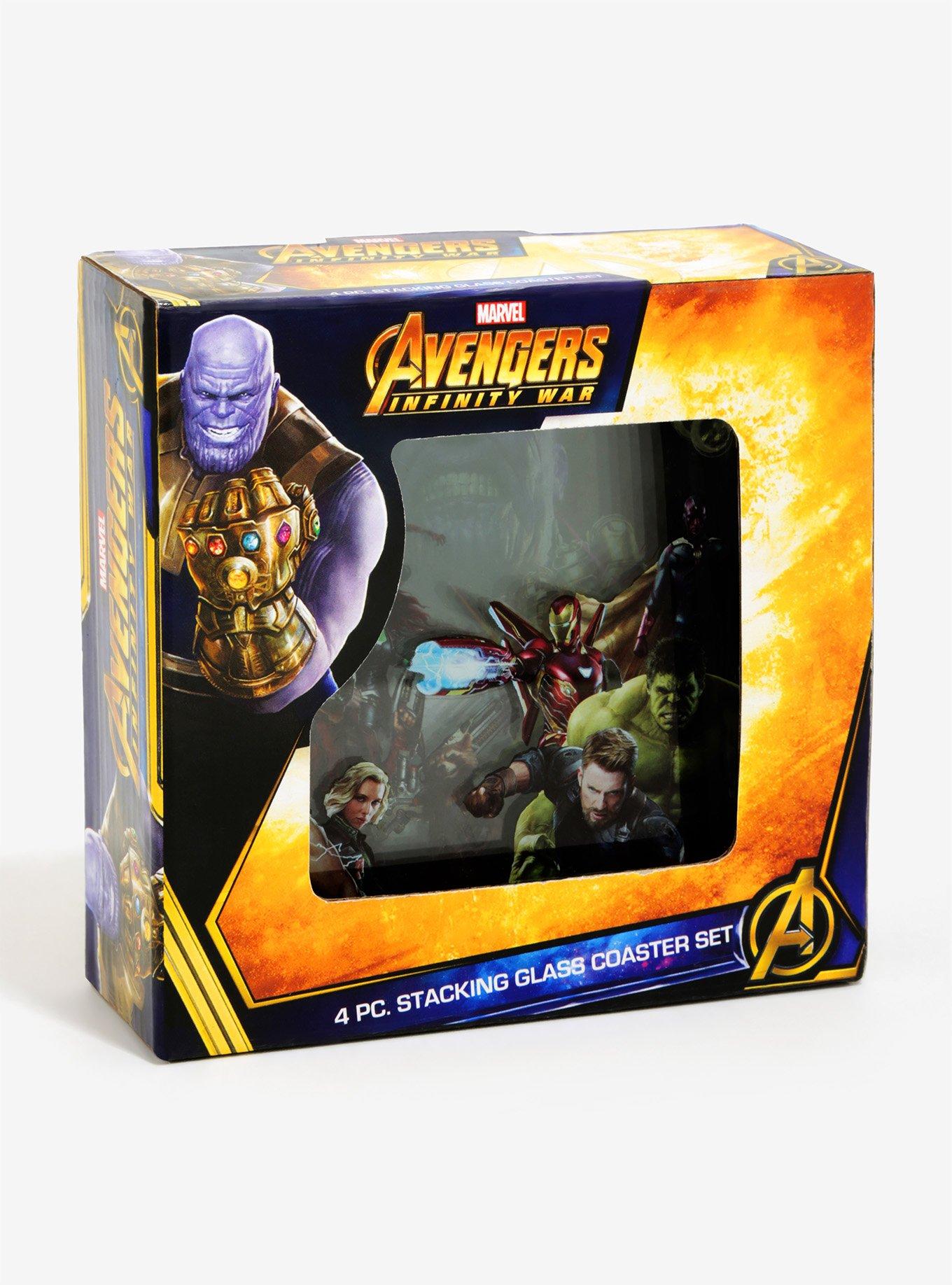 Marvel Avengers: Infinity War Stacking Glass Coaster Set, , alternate