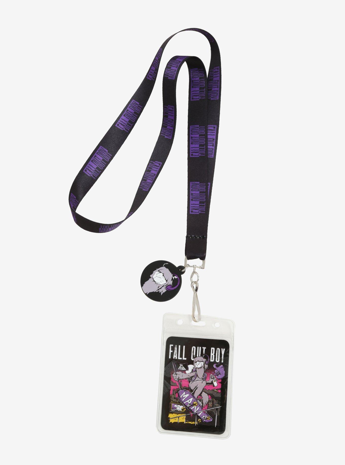 Fall Out Boy Mania Llama Lanyard, , alternate