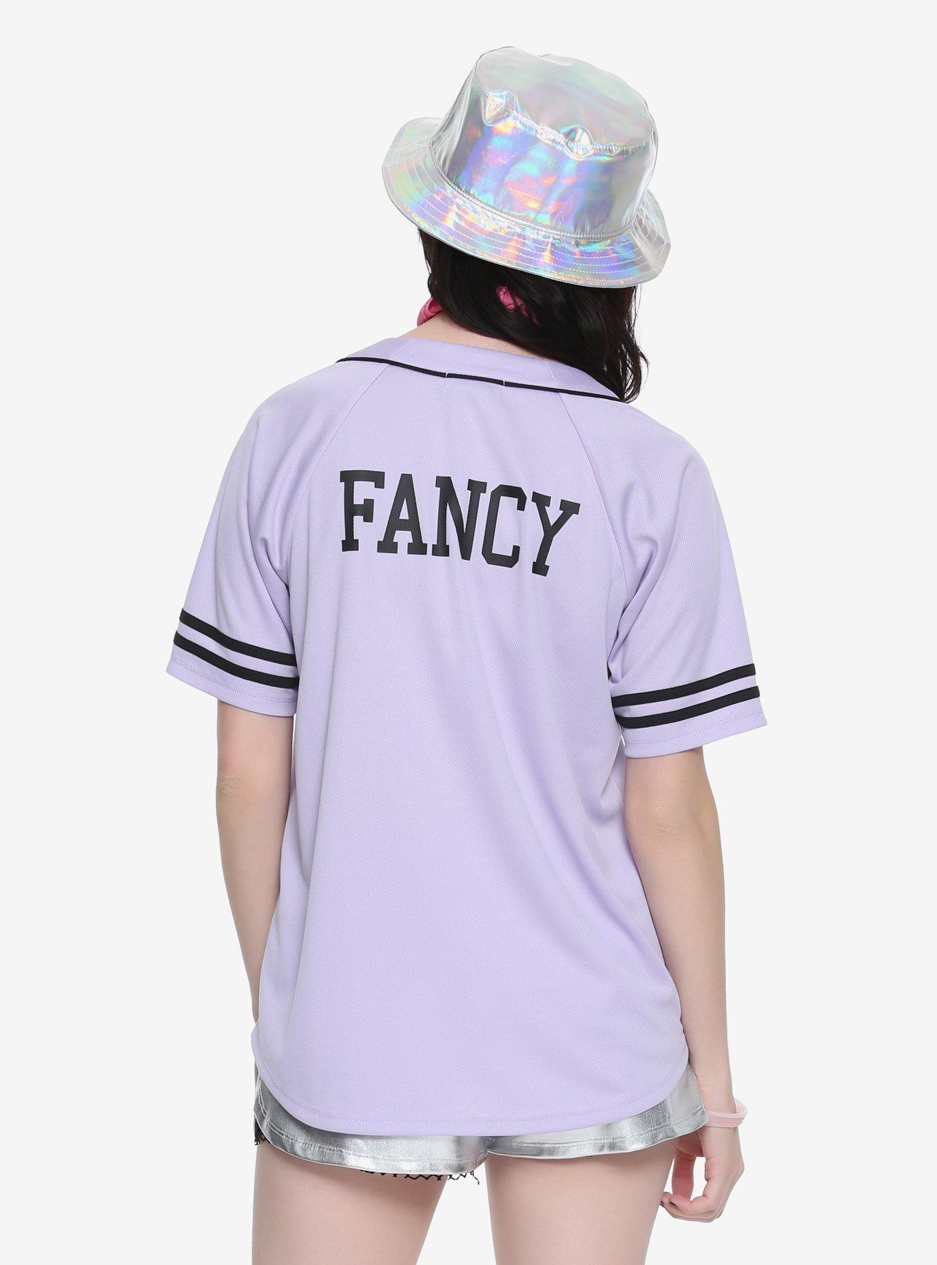 Lavender Caticorn Girls Baseball Jersey, , alternate