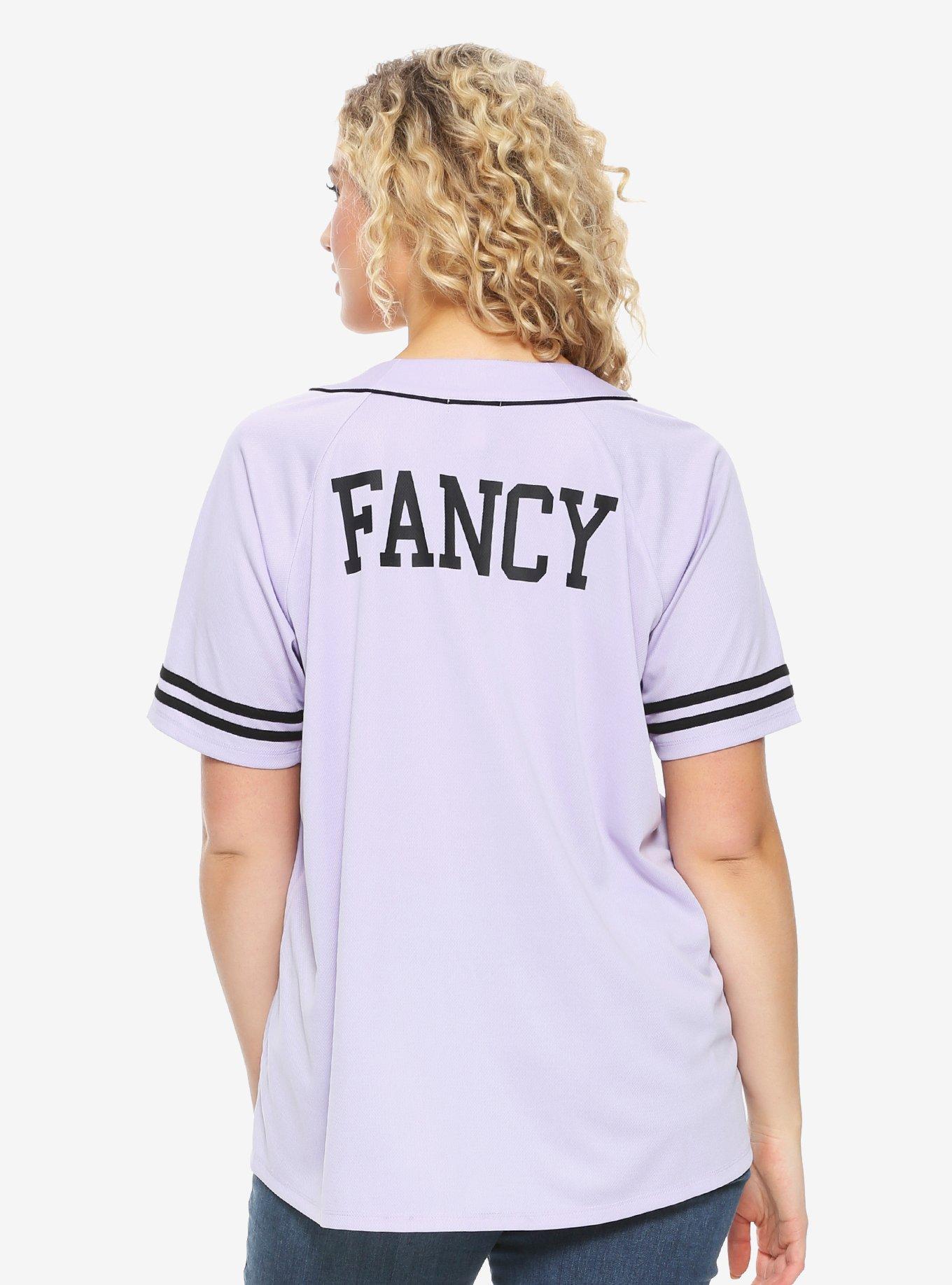 Lavender Caticorn Girls Baseball Jersey Plus Size, , alternate