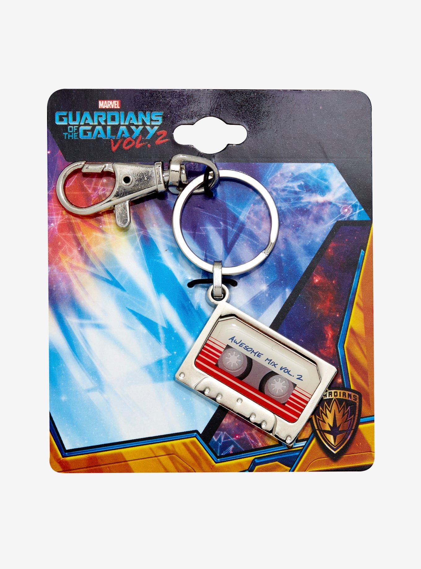 Marvel Guardians Of The Galaxy Vol. 2 Mix Tape Metal Key Chain, , alternate