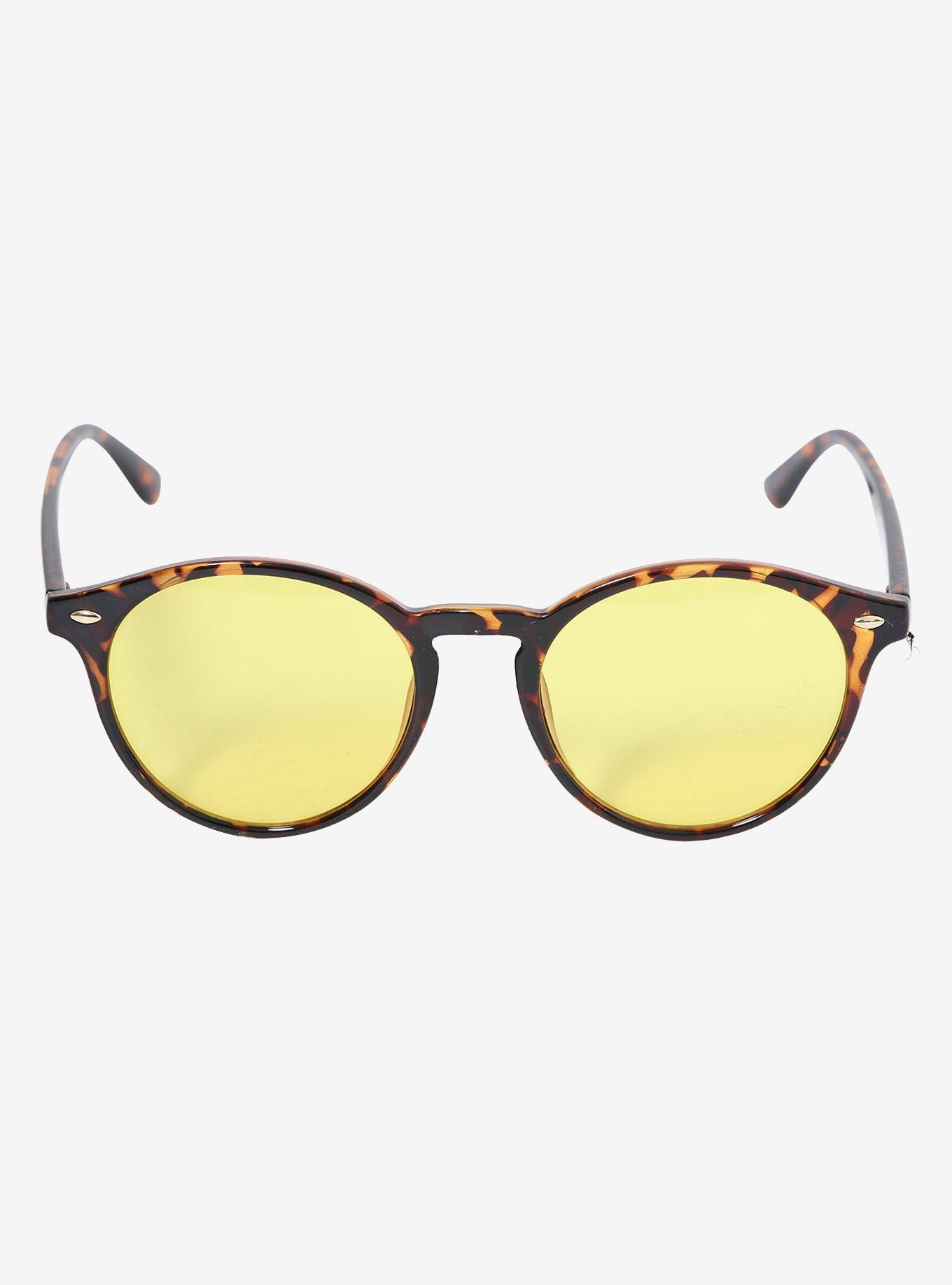 Yellow Lens Tortoise Shell Sunglasses, , alternate