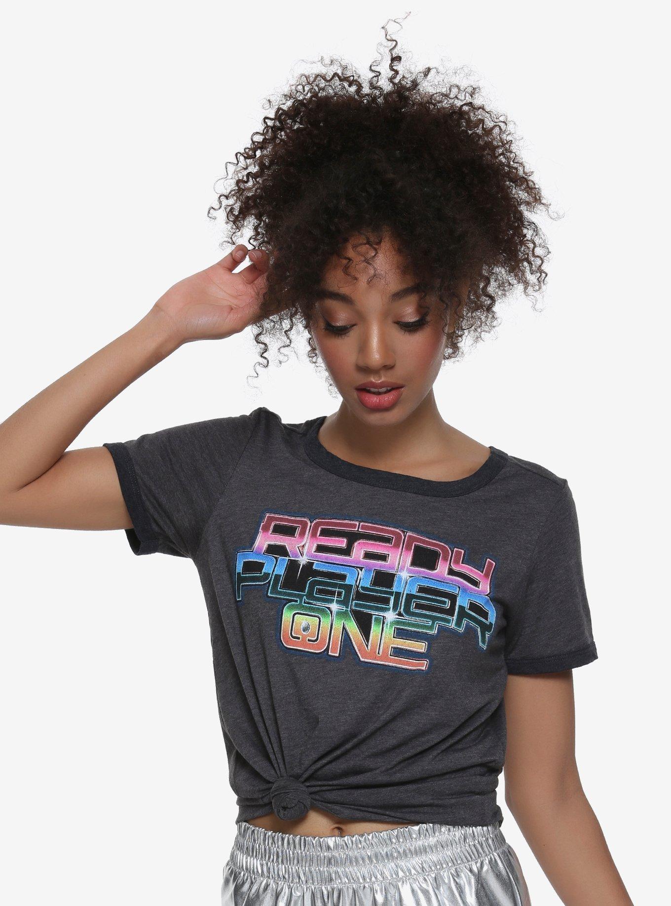 Ready Player One Scoreboard Girls Ringer T-Shirt, , alternate