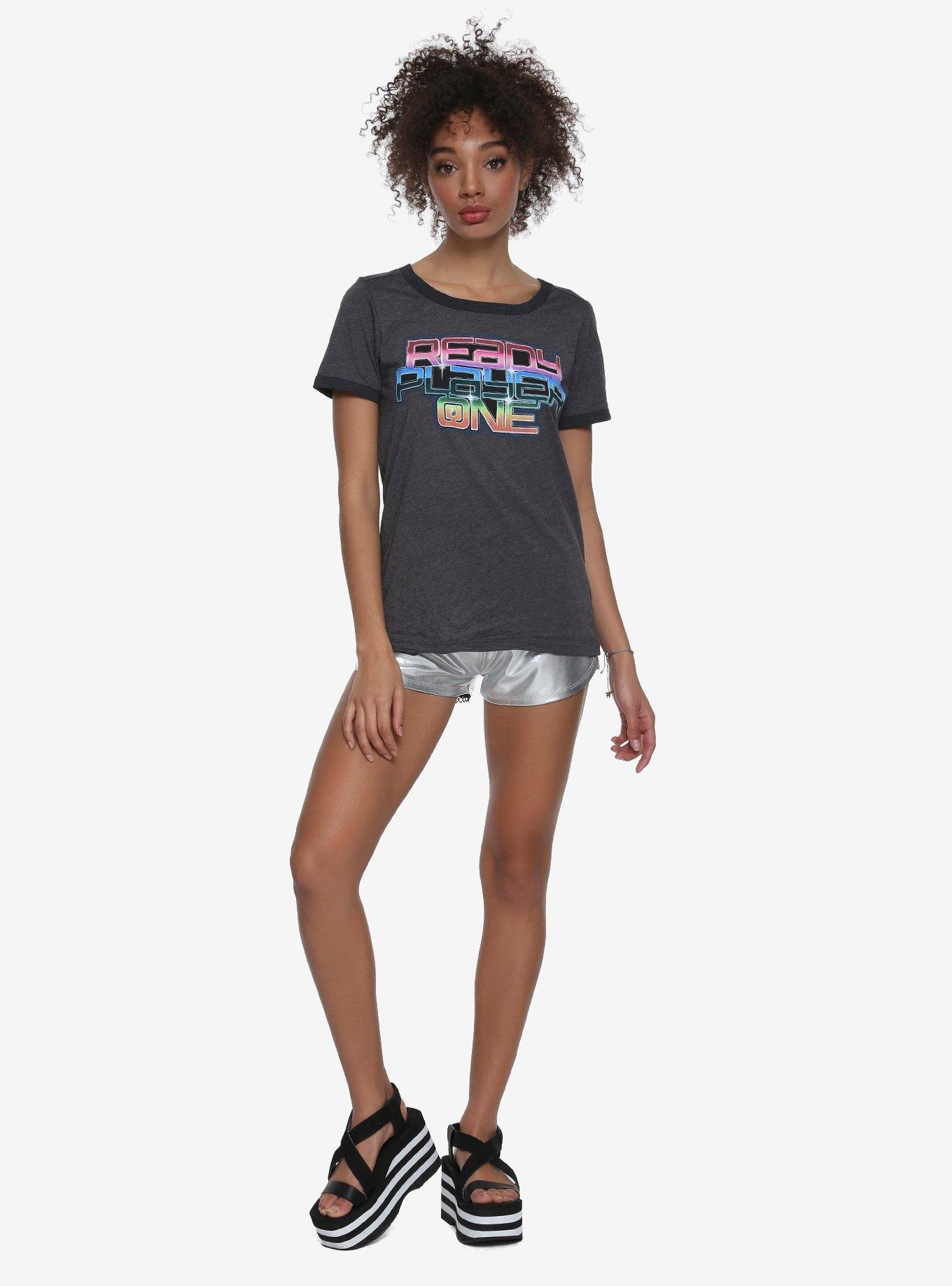Ready Player One Scoreboard Girls Ringer T-Shirt, , alternate