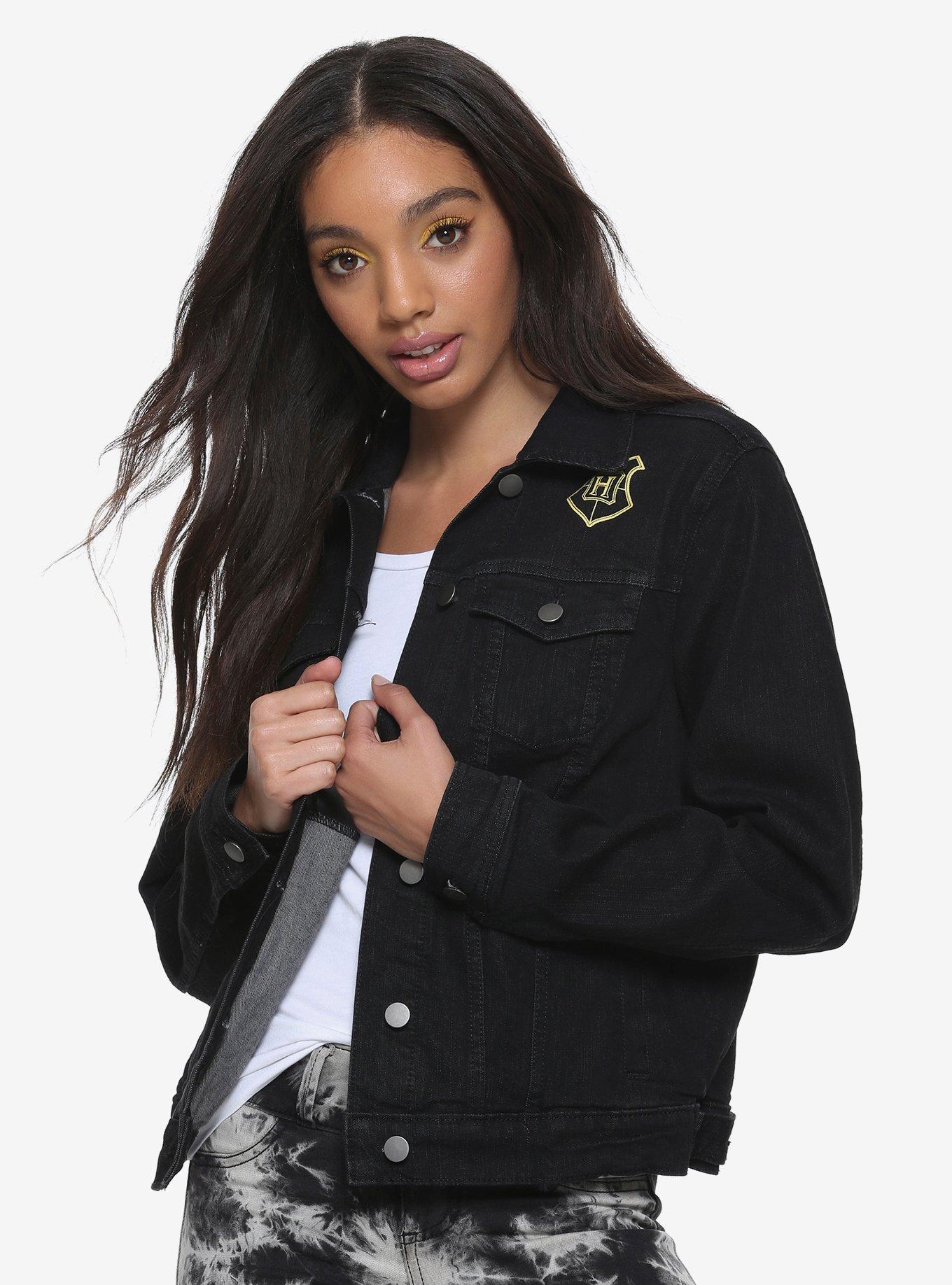 Harry Potter Hufflepuff Girls Denim Jacket, , alternate