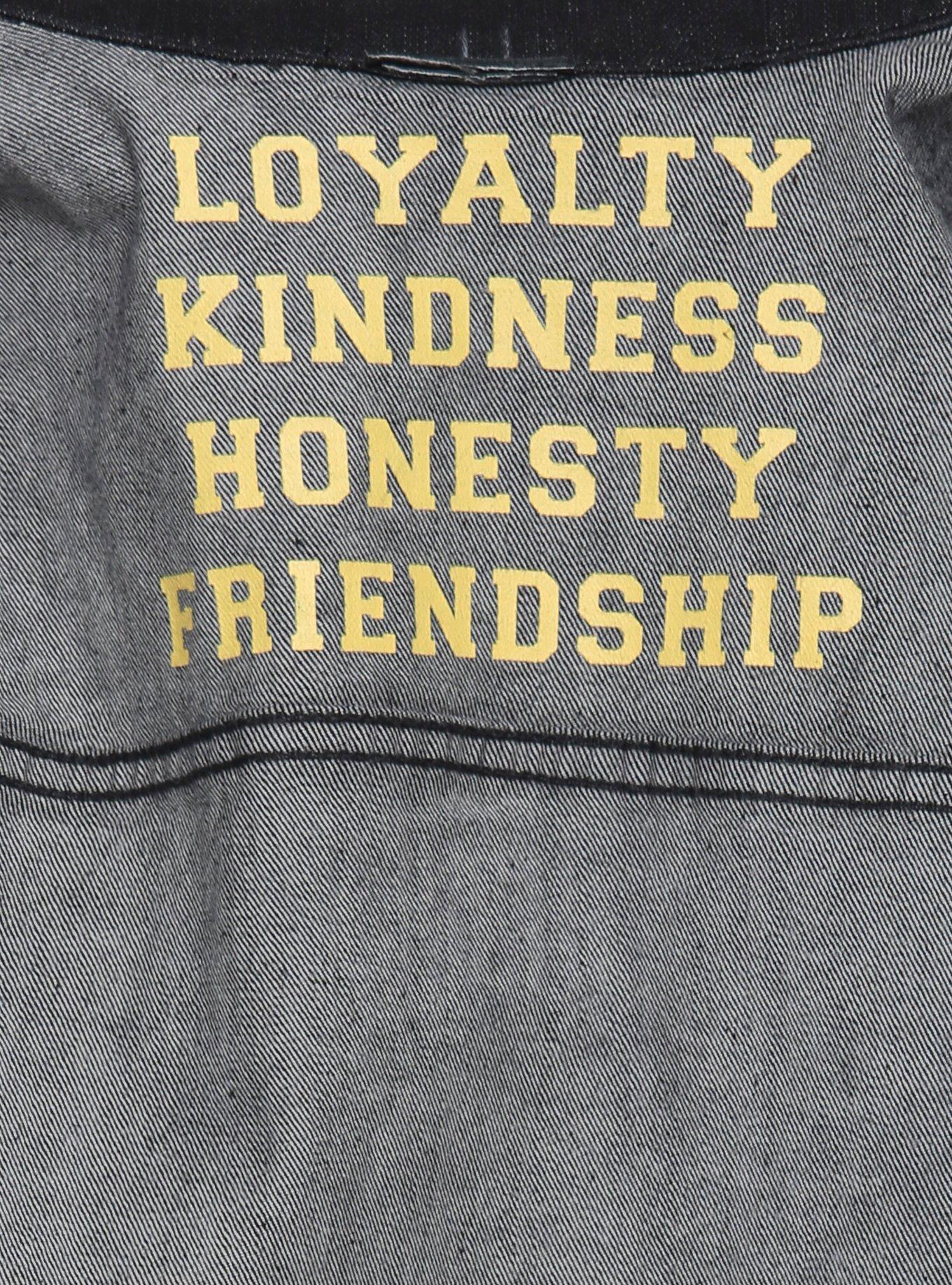 Harry Potter Hufflepuff Girls Denim Jacket, , alternate