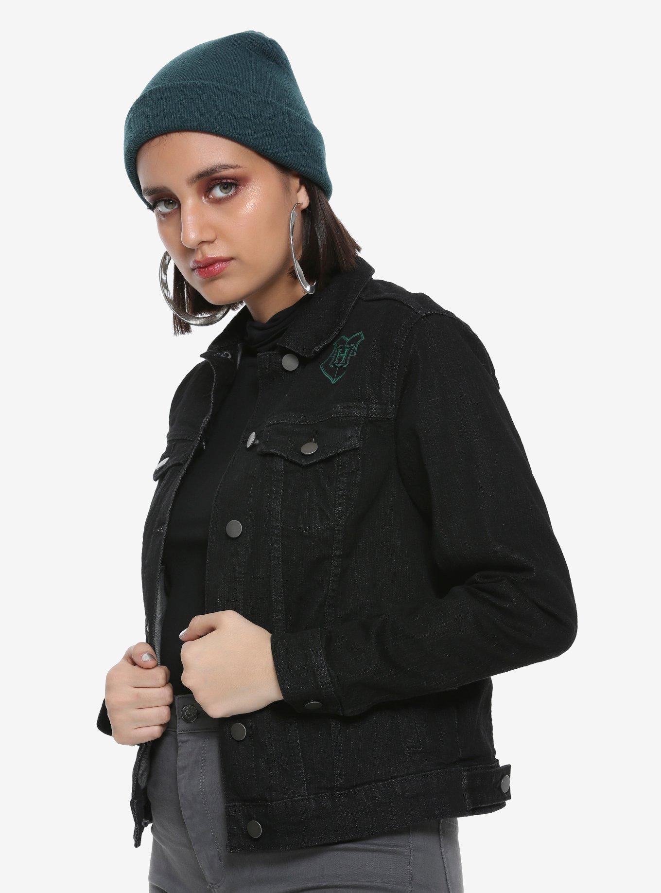 Harry Potter Slytherin Girls Denim Jacket, , alternate