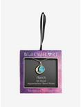 Blackheart March Birthstone Moon Necklace, , alternate