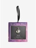 Blackheart April Birthstone Moon Necklace, , alternate