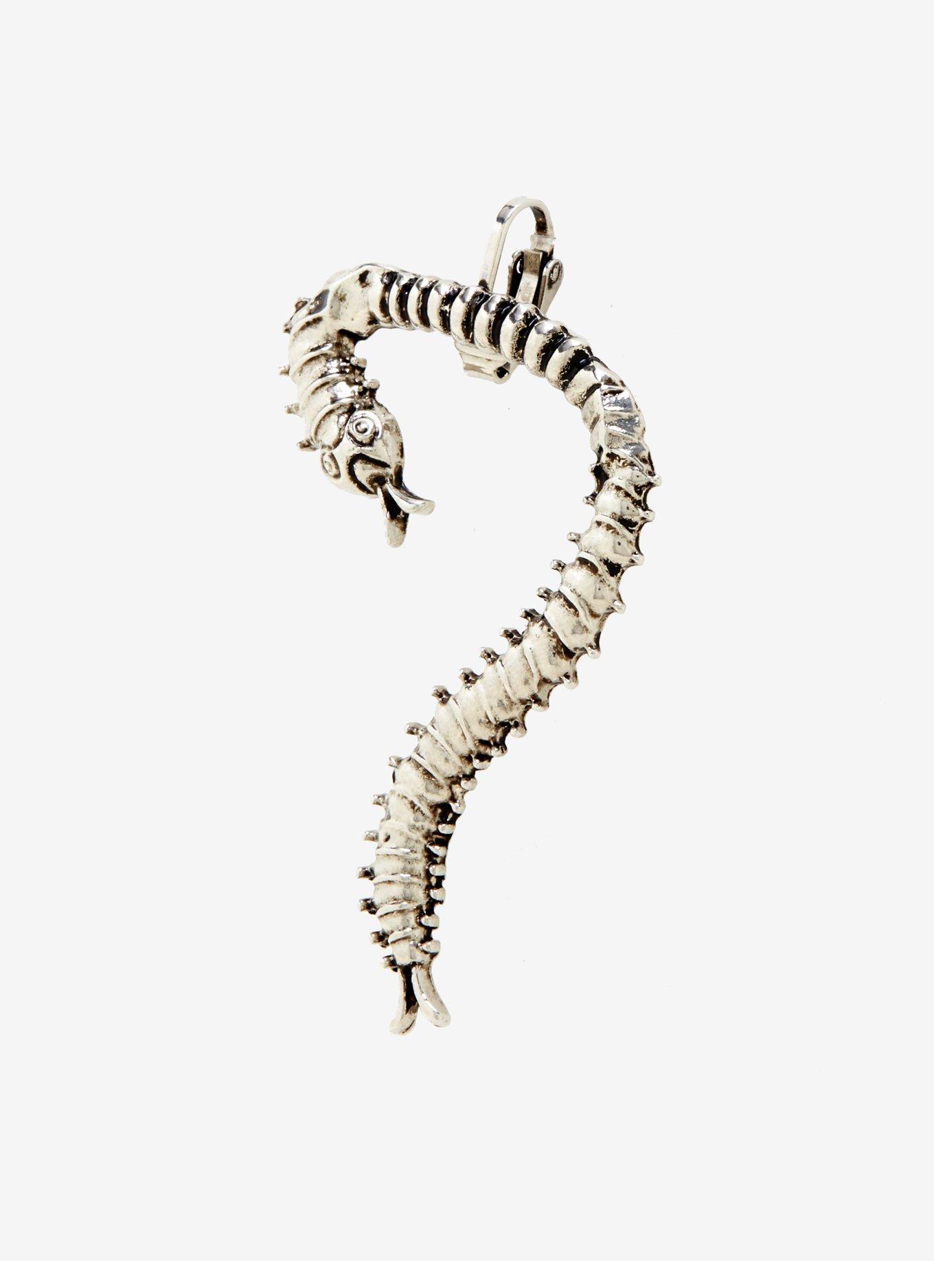 Blackheart Centipede Ear Cuff, , alternate