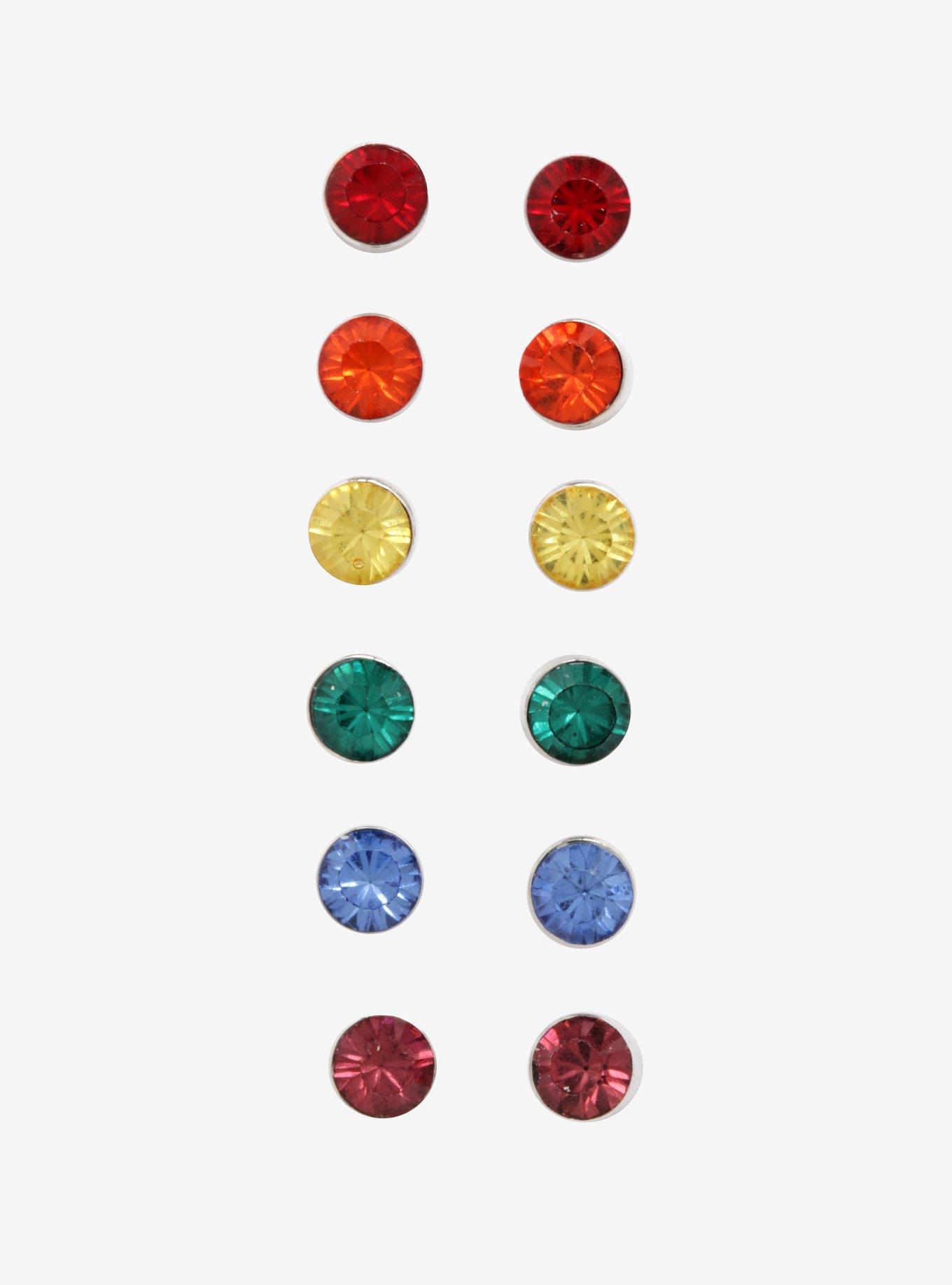 Pride Rainbow Earrings In A Bottle Set, , alternate