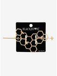 Gold Honeycomb Hair Pin, , alternate