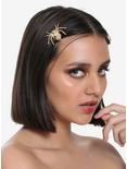 Blackheart Gold Spider Hair Clip Set, , alternate