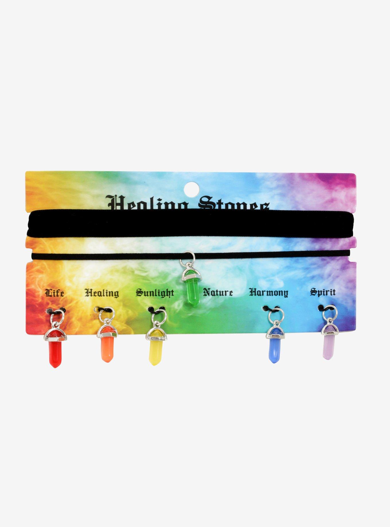 Healing Stones Interchangeable Charm Choker, , alternate