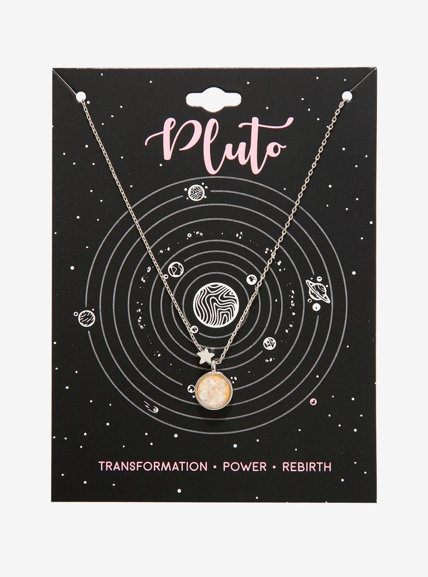 Pluto Planet Necklace, , alternate