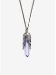 Blackheart Dragon Wing Crystal Necklace, , alternate
