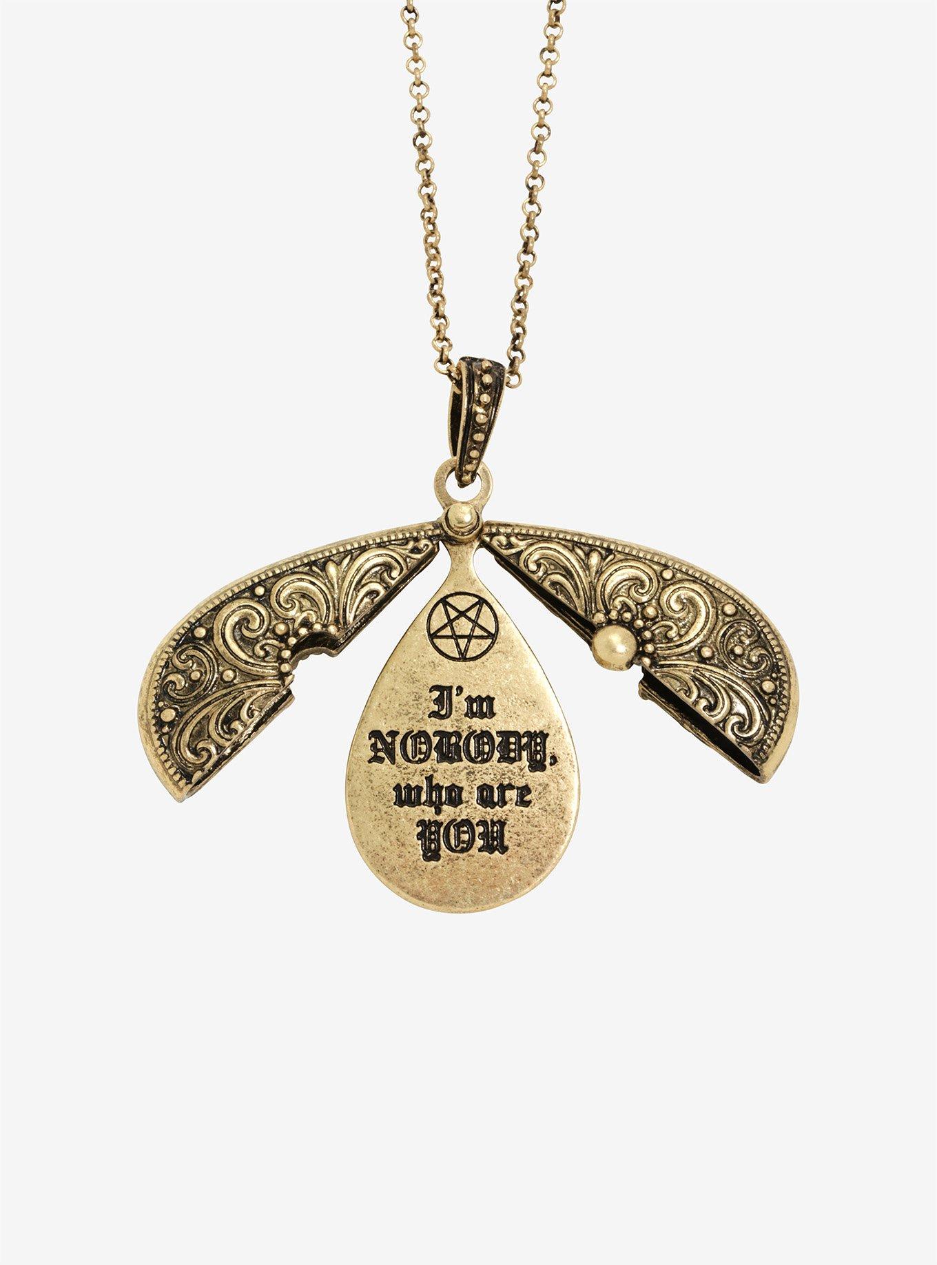 Secret Message Bronze Chain Necklace, , alternate
