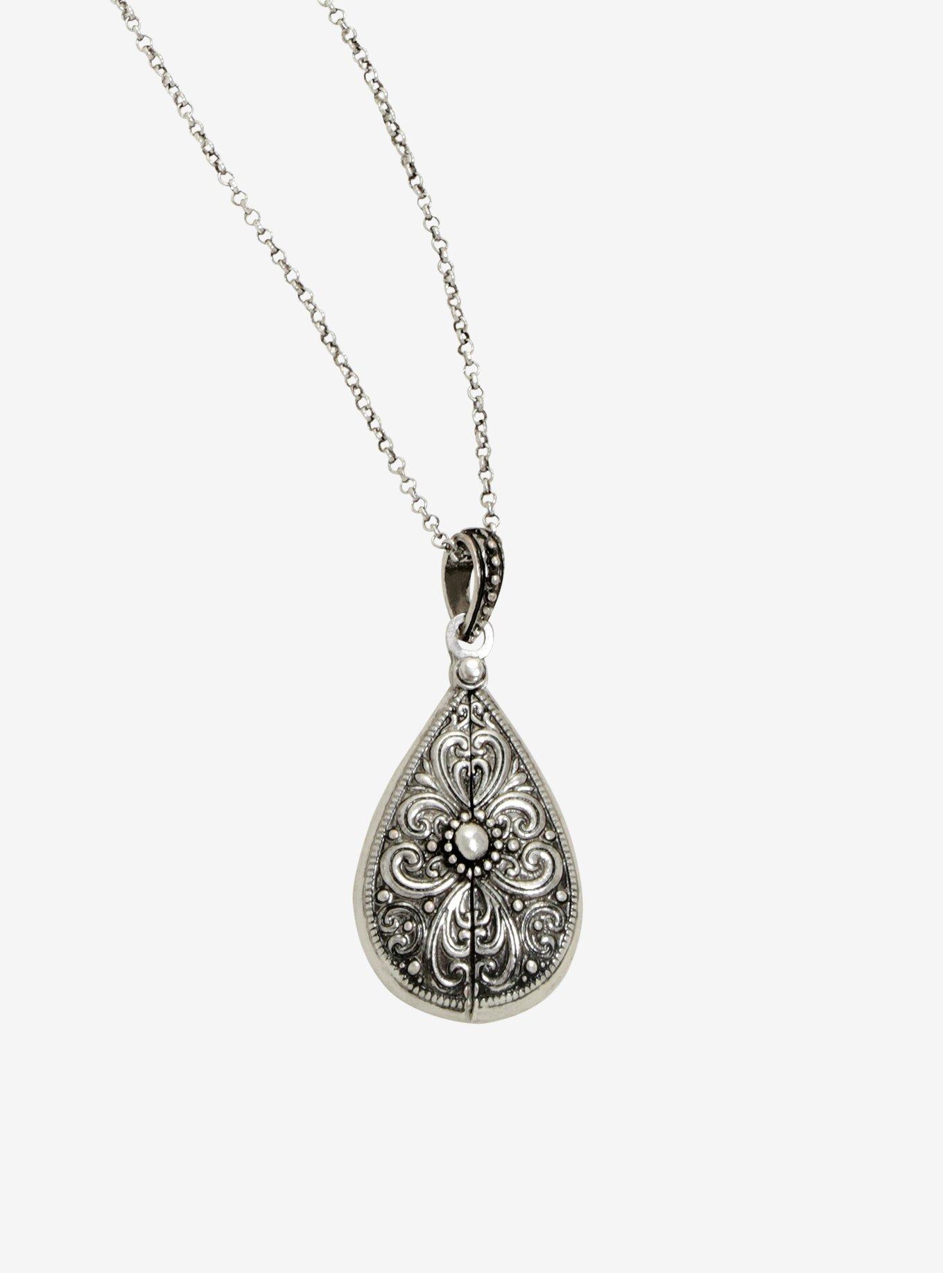 Secret Message Silver Chain Necklace, , alternate