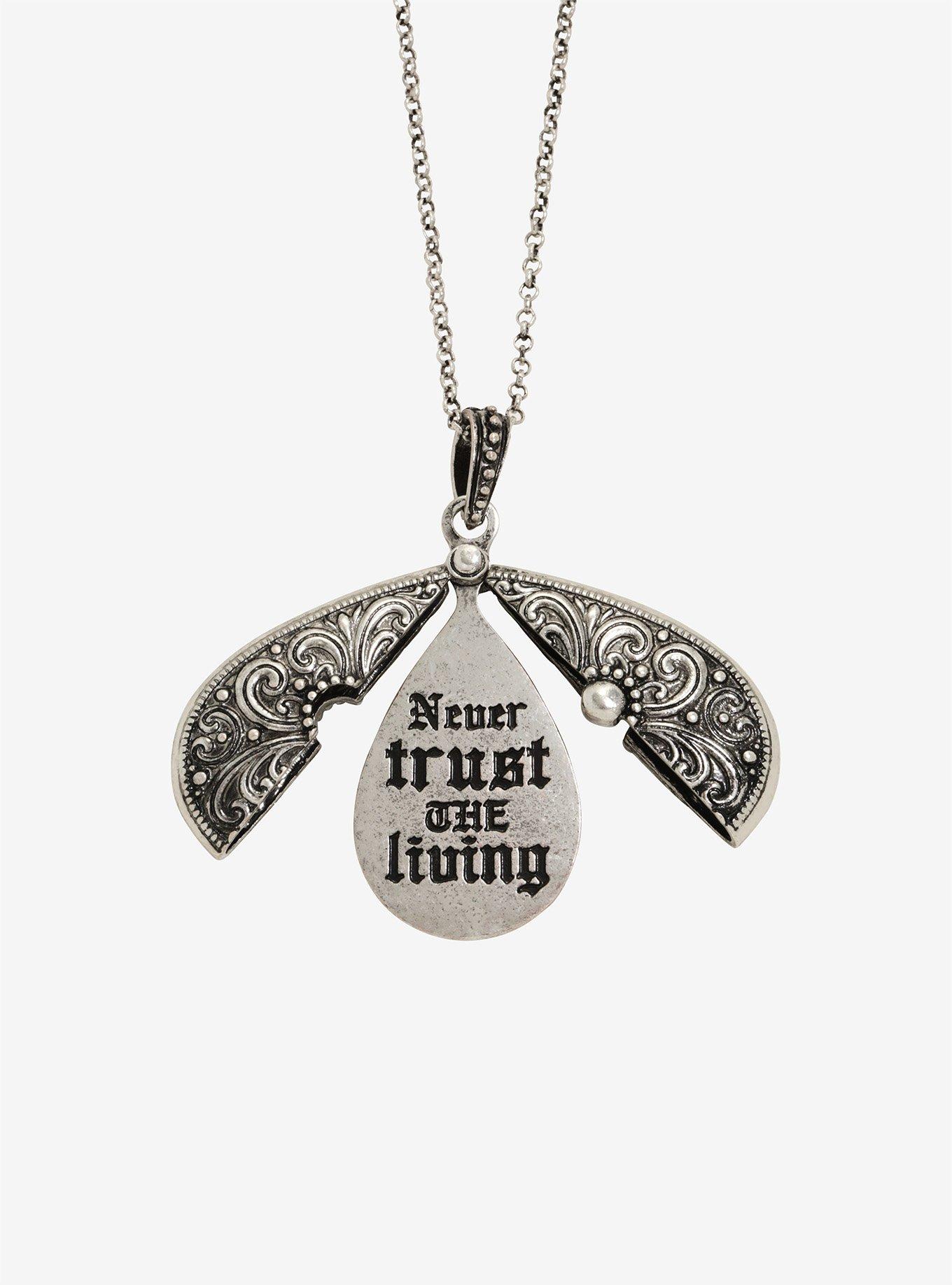 Secret Message Silver Chain Necklace, , alternate