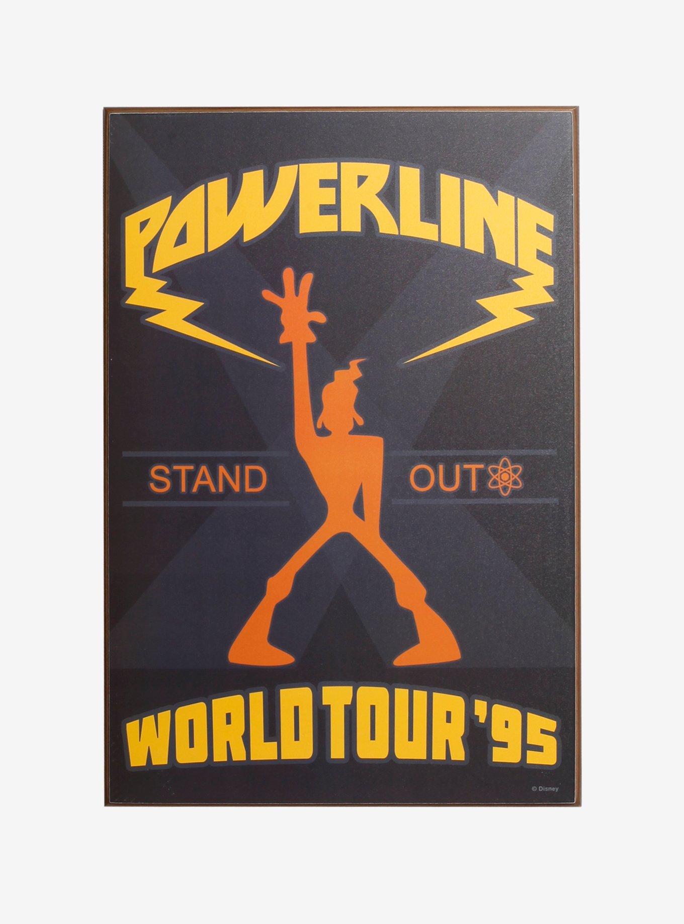 Disney A Goofy Movie Powerline Stand Out World Tour Wood Wall Art, , alternate