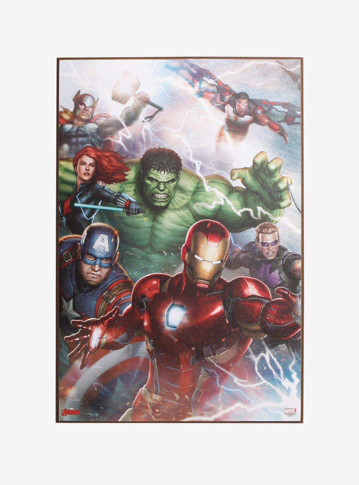 Marvel Avengers Team Wood Wall Art, , alternate