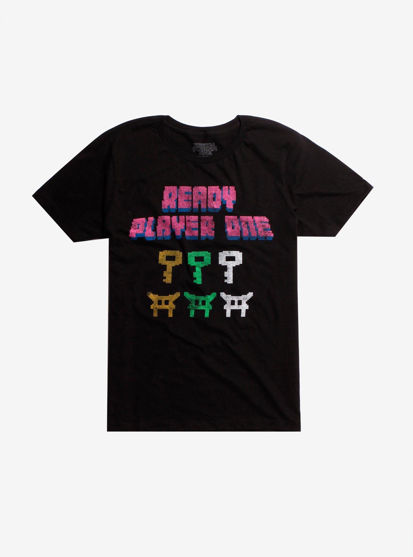 Ready Player One 8-Bit Keys T-Shirt, , alternate
