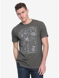 Ready Player One Iron Giant Schematic T-Shirt, , alternate