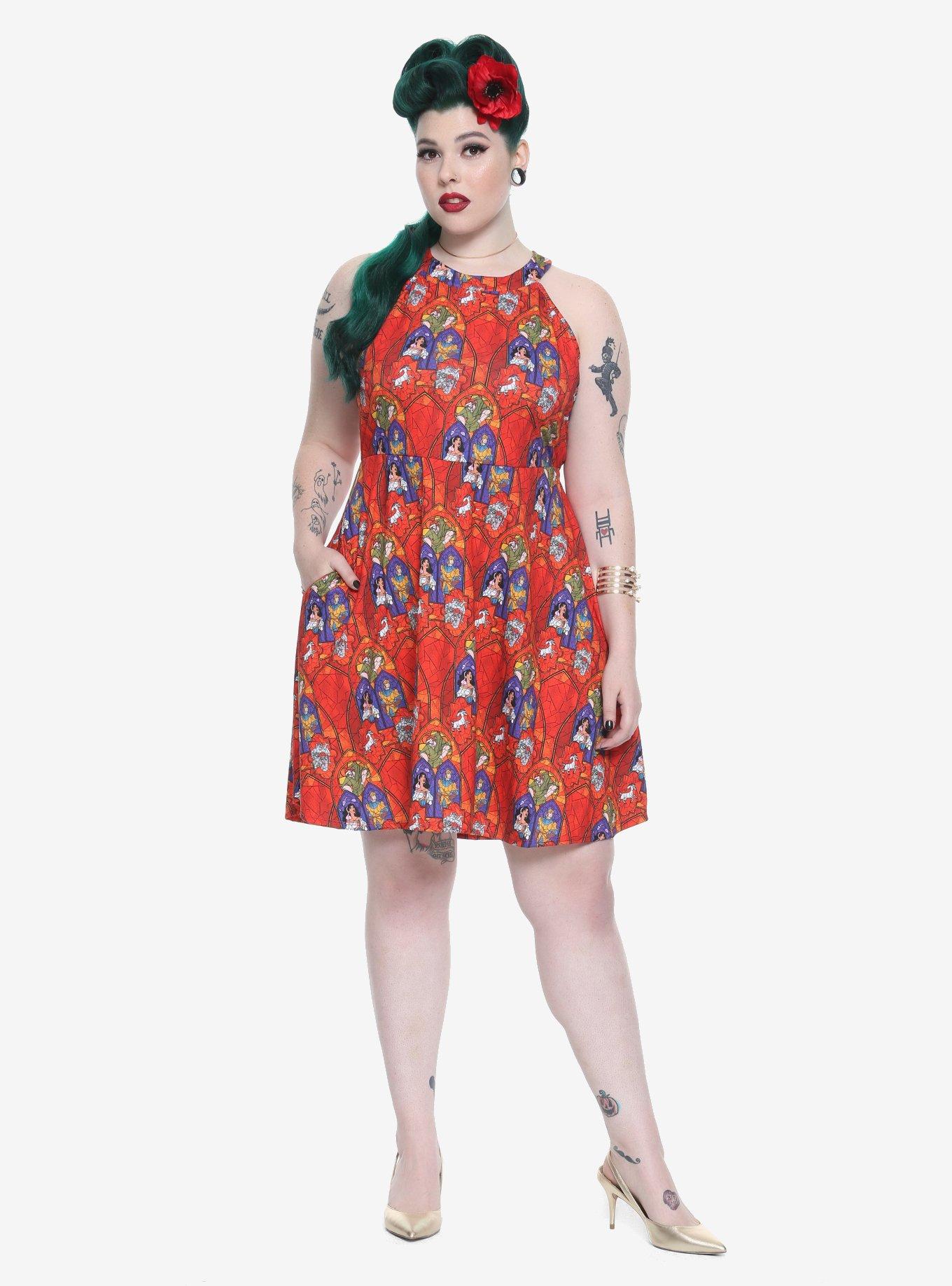 Disney The Hunchback Of Notre Dame Goddess Dress Plus Size, RED, alternate