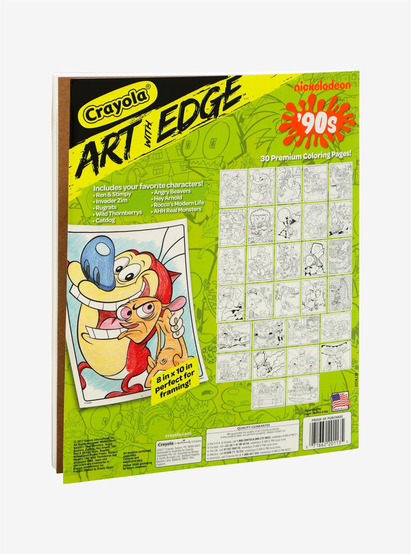Crayola Art With Edge Nickelodeon '90s Coloring Book | BoxLunch