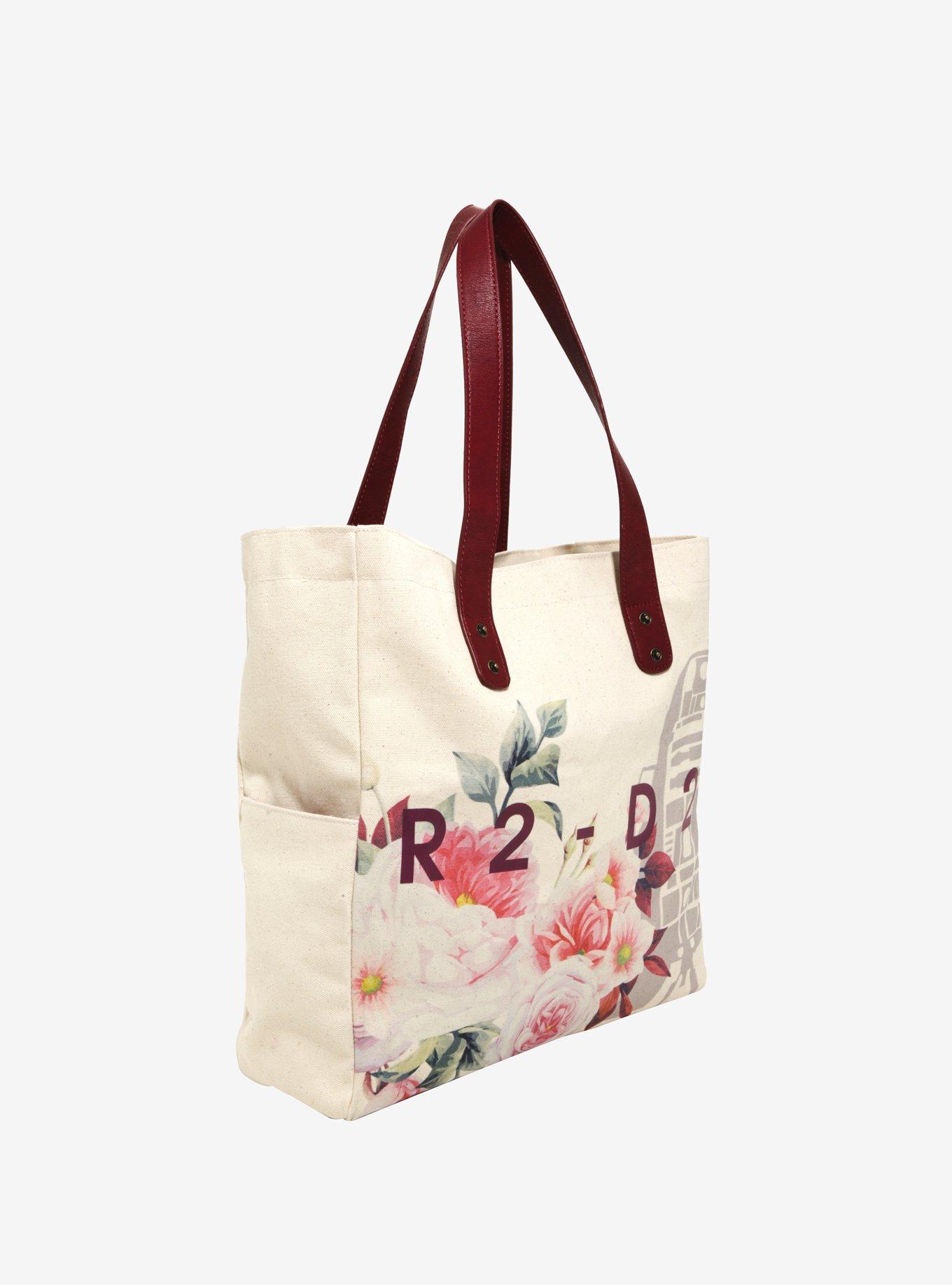 Loungefly Star Wars R2-D2 Floral Canvas Tote - BoxLunch Exclusive, , alternate