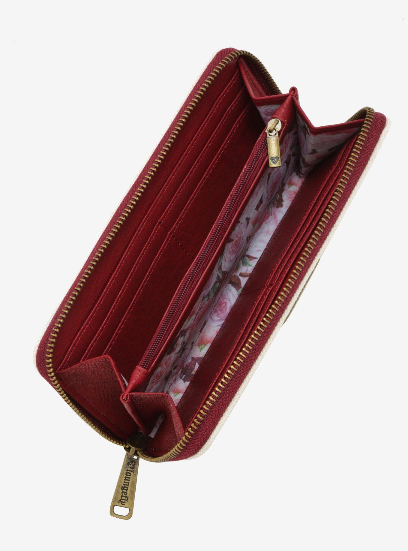 Loungefly Star Wars R2-D2 Floral Canvas Zip Wallet - BoxLunch Exclusive, , alternate