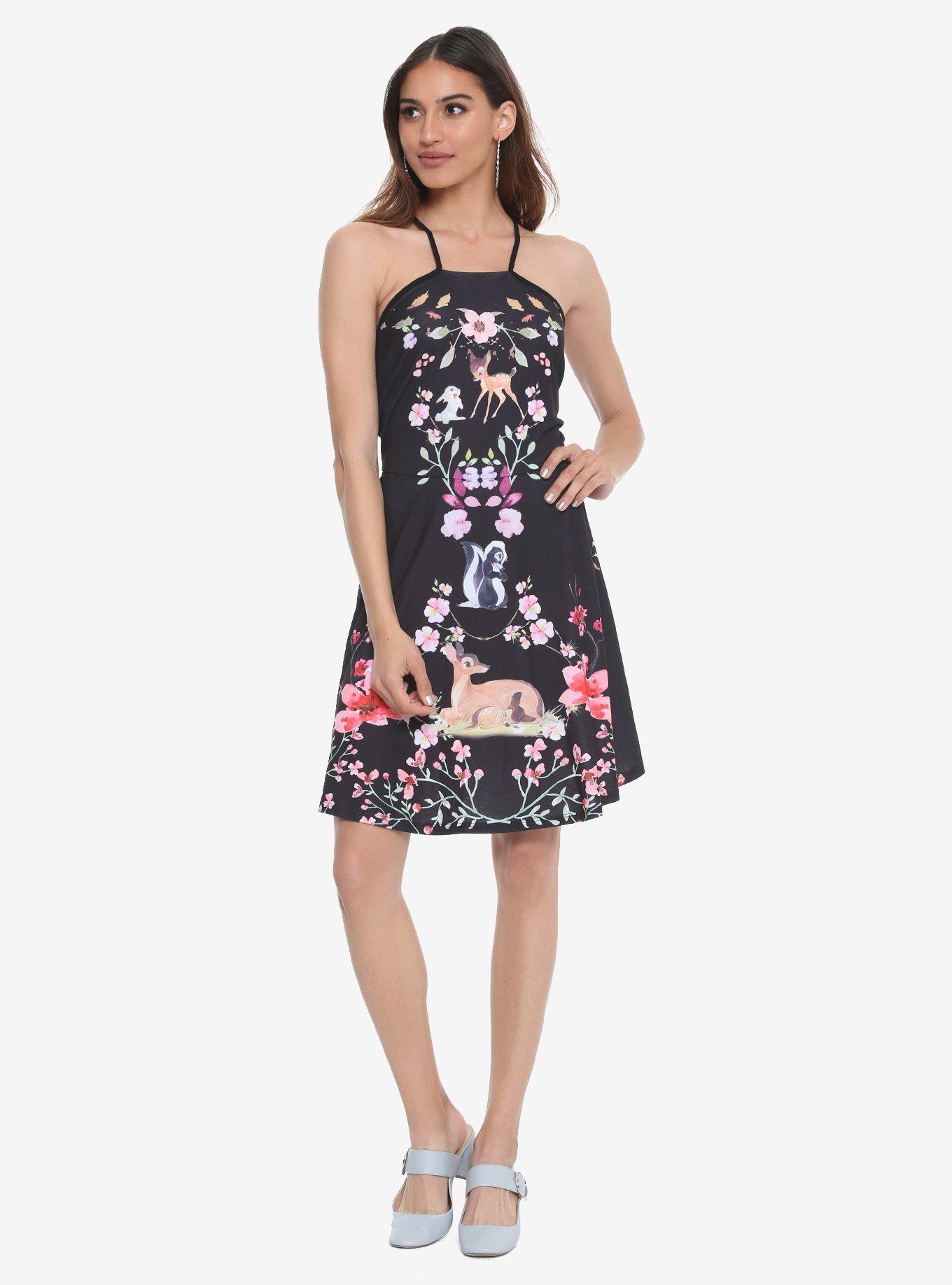 Disney Bambi Floral Dress, MULTICOLOR, alternate
