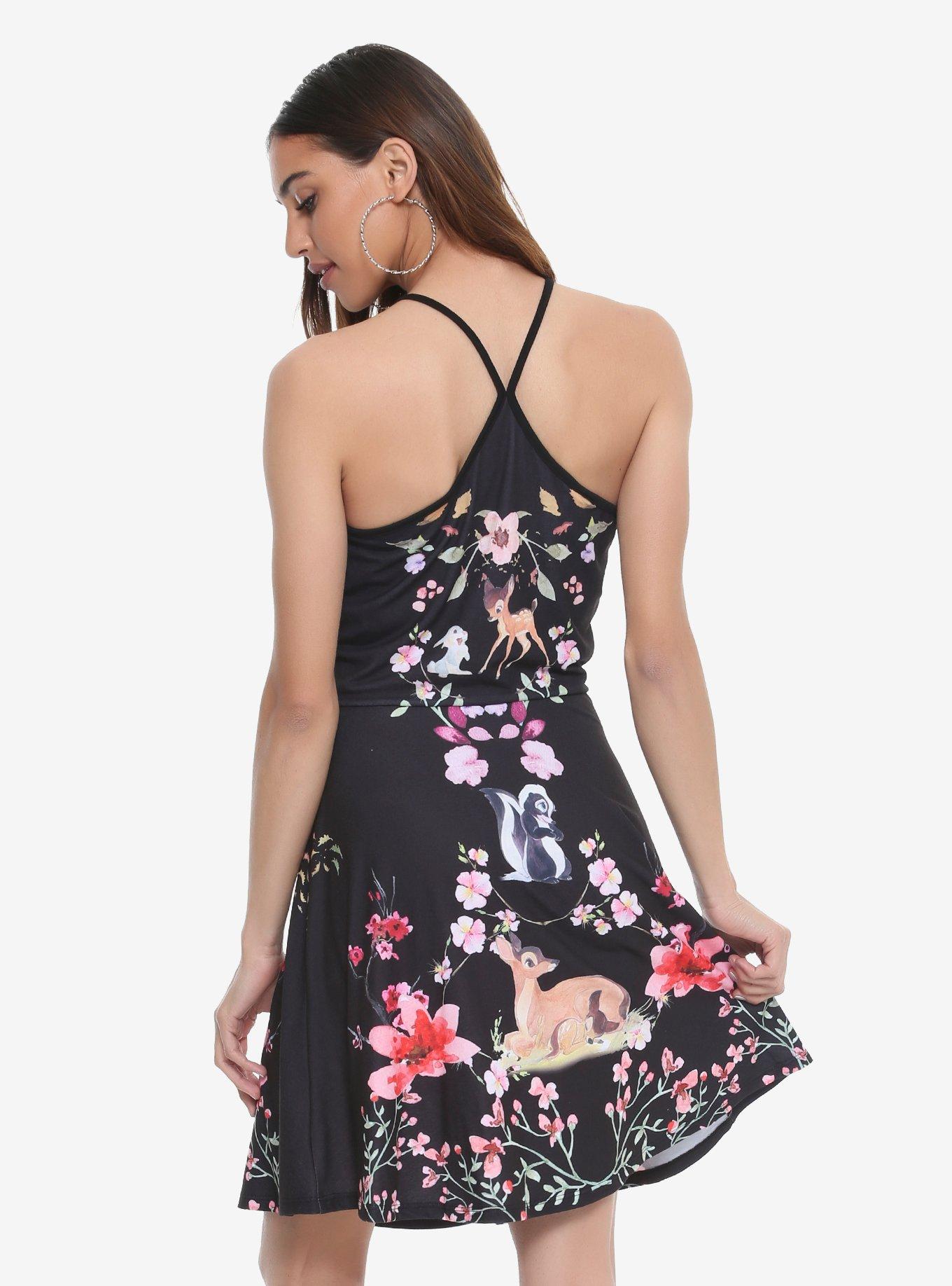 Disney Bambi Floral Dress, MULTICOLOR, alternate