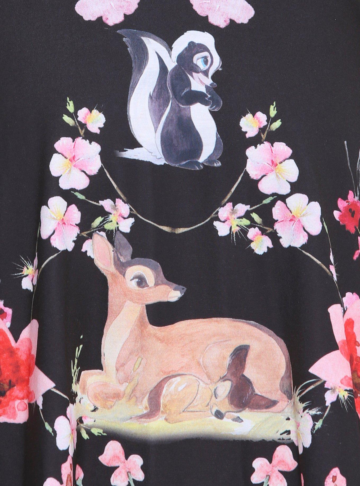 Disney Bambi Floral Dress, MULTICOLOR, alternate