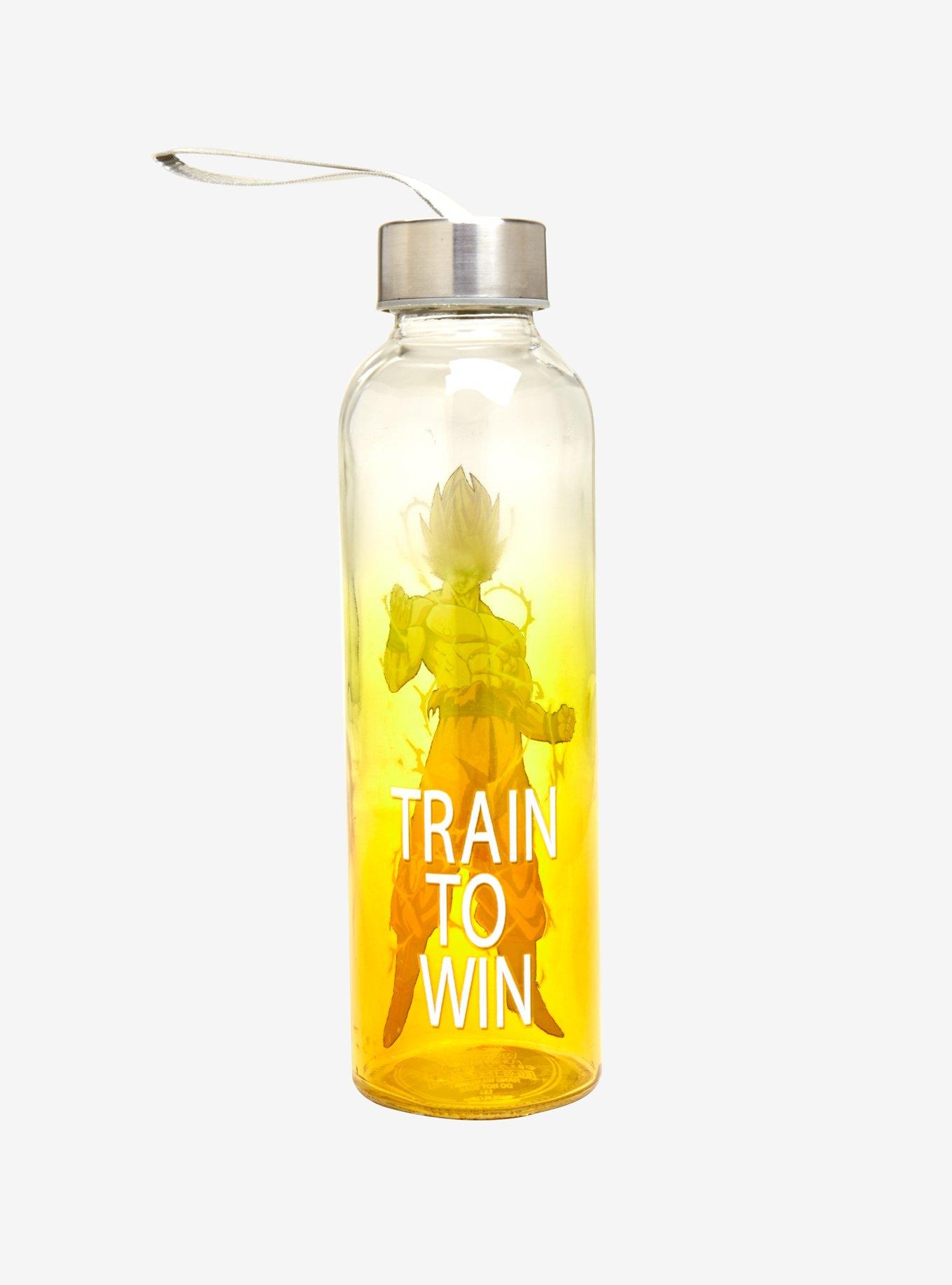 Dragon Ball Z Train To Win Glass Water Bottle, , alternate