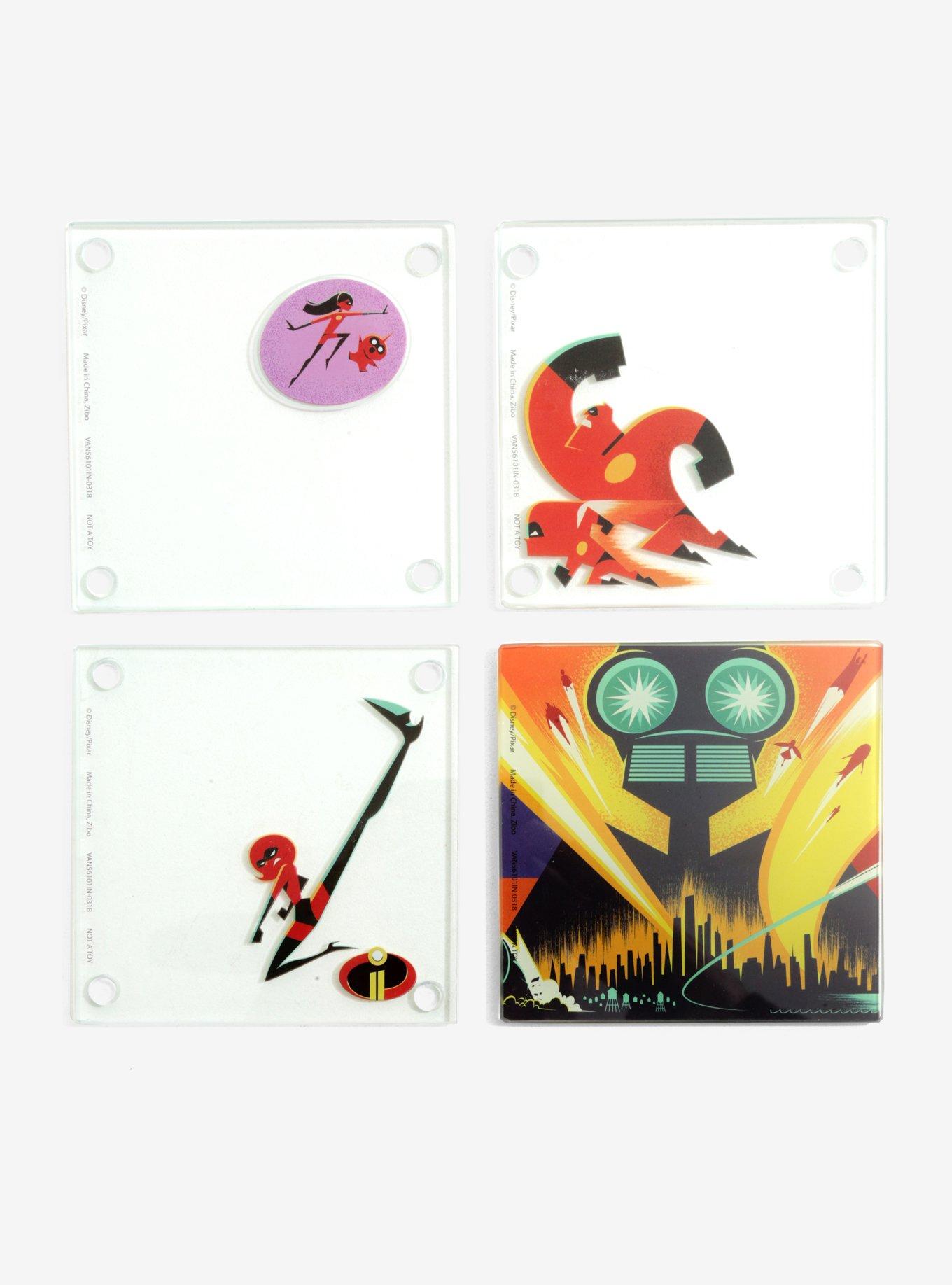 Disney Pixar The Incredibles Coaster Set, , alternate