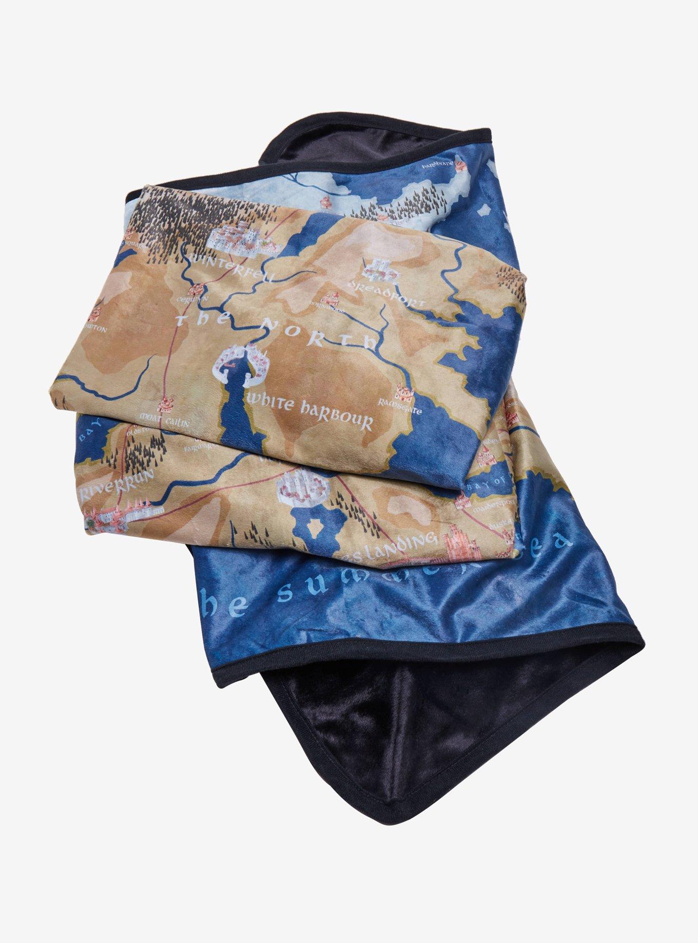 Game Of Thrones Map Fleece Throw Blanket, , alternate