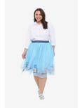 Disney Alice In Wonderland Border Print Skirt Plus Size, , alternate