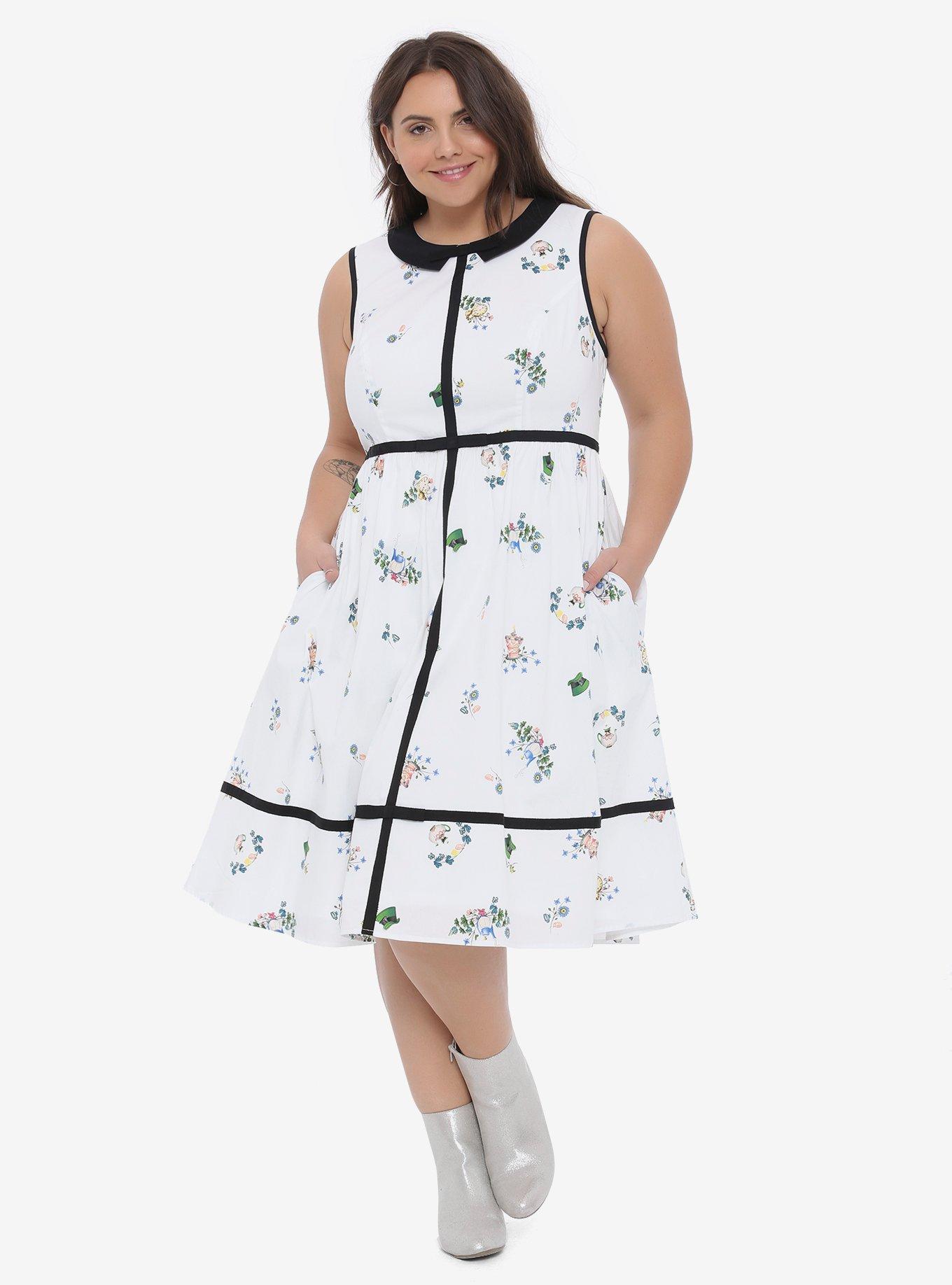 Disney Alice In Wonderland Afternoon Tea Dress Plus Size, , alternate