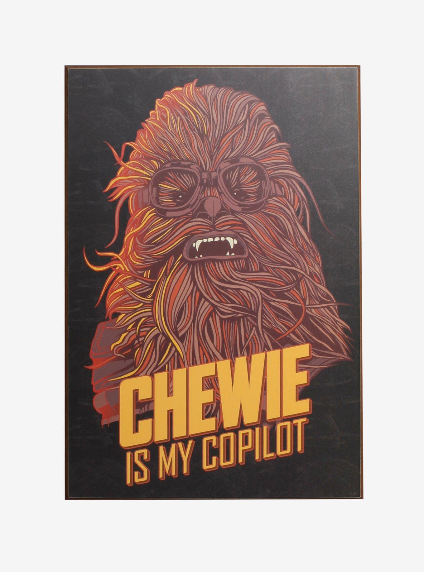 Star Wars Chewie Is My Copilot Wood Wall Art, , alternate