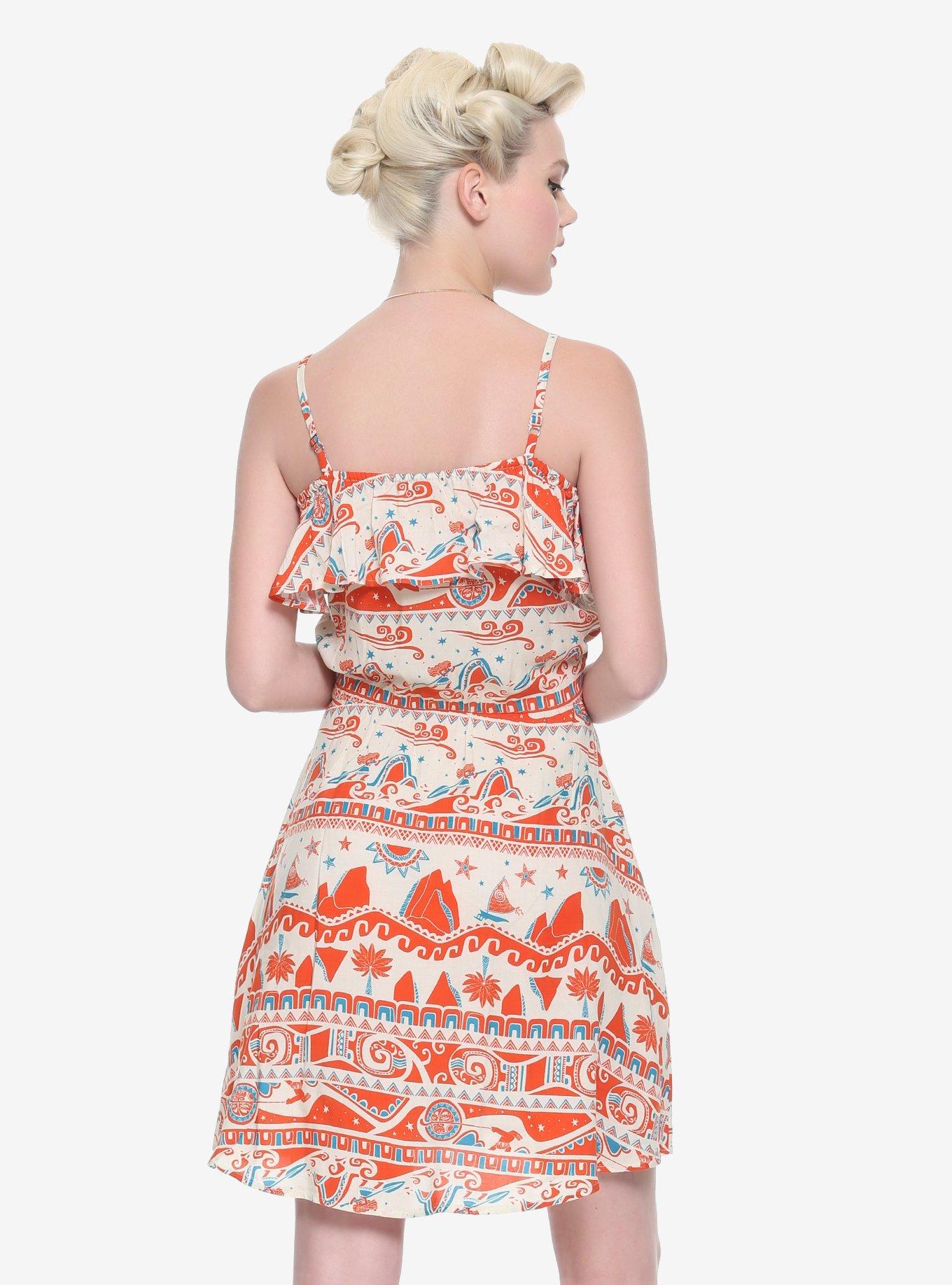 Disney Moana Off-The-Shoulder Dress, , alternate