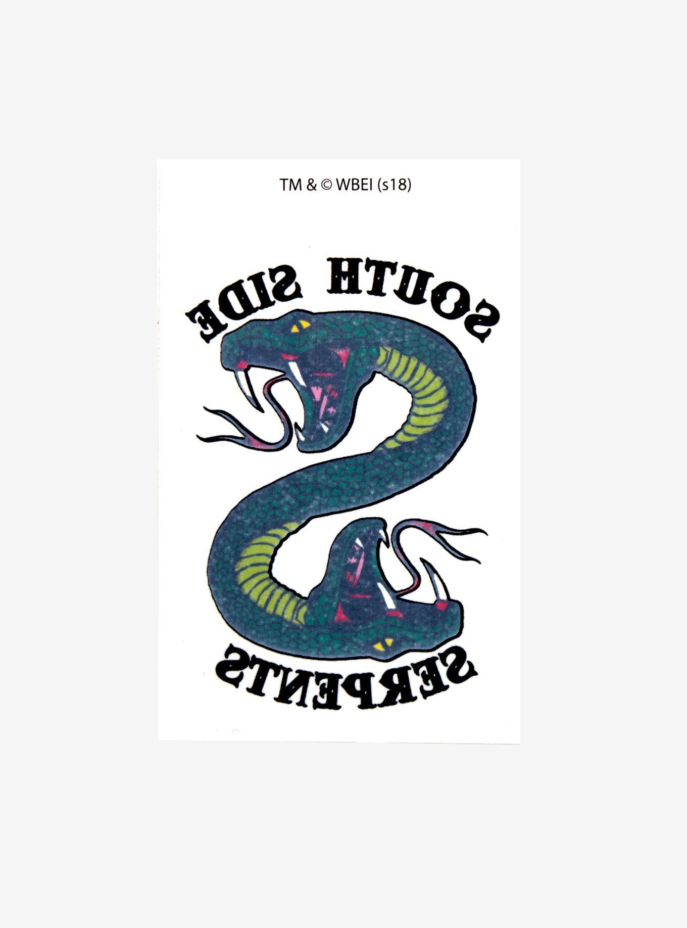 Riverdale Southside Serpents Temporary Tattoo Hot Topic Exclusive, , alternate