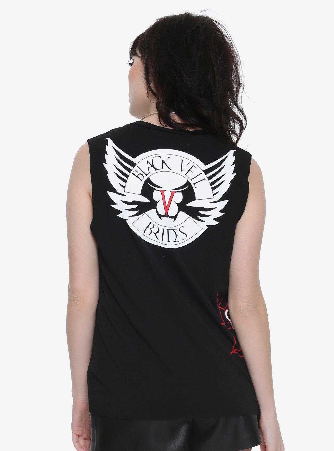 Black Veil Brides Mesh Front Girls Tank Top, , alternate